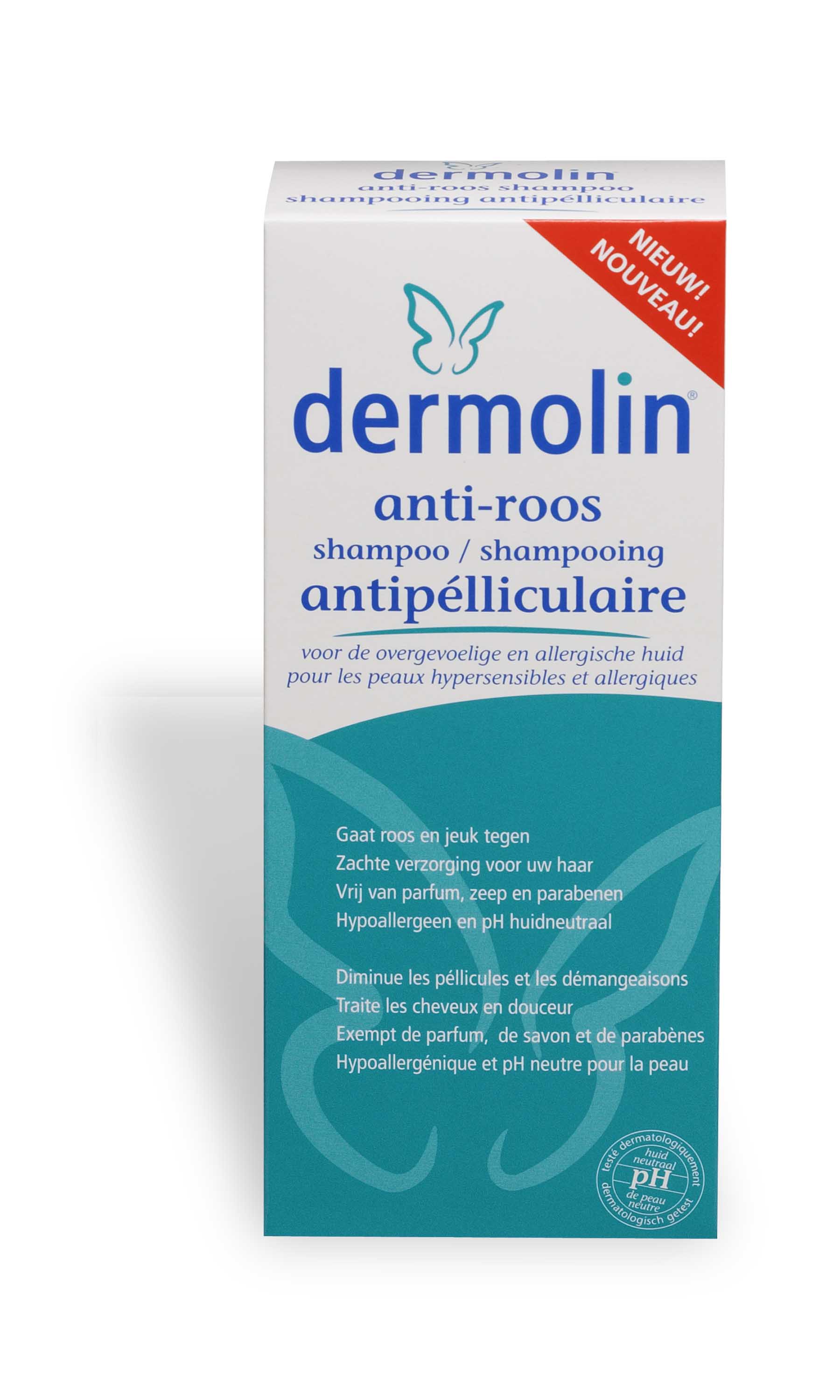 Dermolin Anti-Roos Shampoo milde shampoo Dermapro,nl